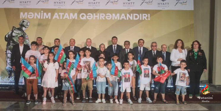 Şəhid övladlarının görüşündə “Mənim Atam Qəhrəmandır” klipi təqdim olundu