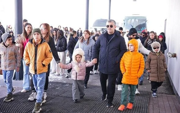 Şəhid övladlarının Novruz tonqalı Şahdağda qalandı