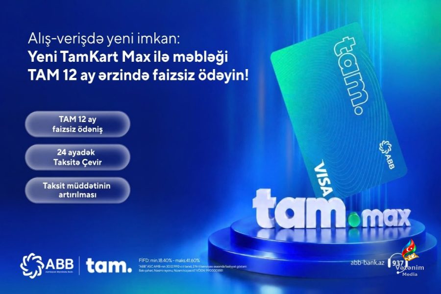 ABB “TamKart Max” kredit kartını müştərilərə təqdim edib