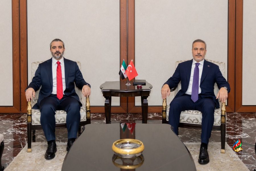 Hakan Fidan Suriyanın xarici işlər naziri ilə Ankarada görüşüb