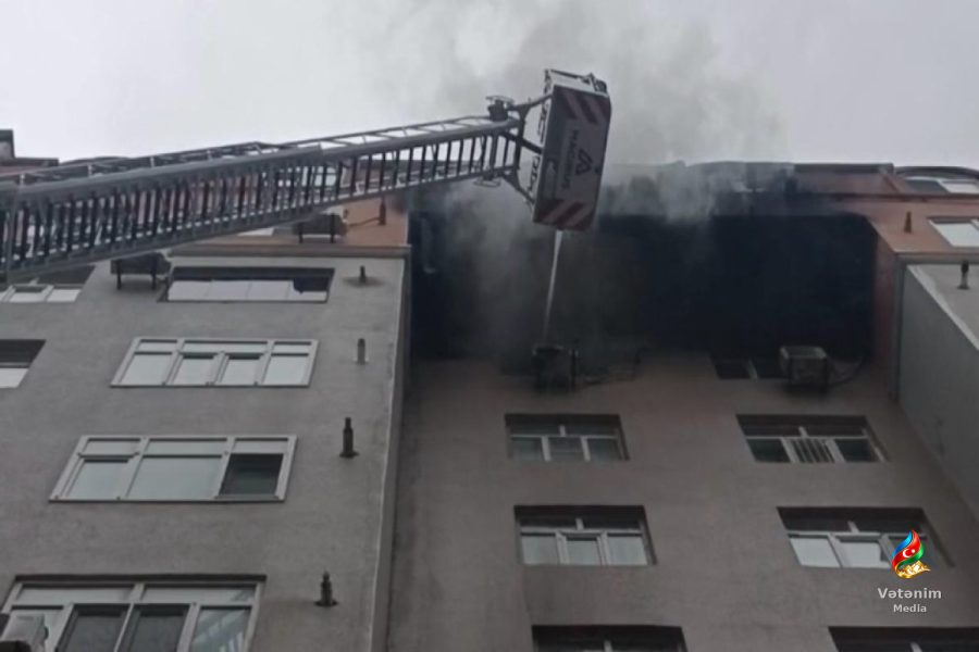 Ceyranbatanda binanın 9-cu mərtəbəsindəki mənzildə yanğın söndürülüb