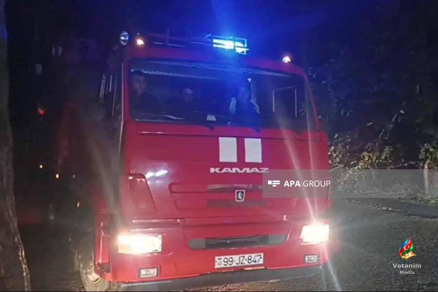 Tovuzda evdəki yanğında bir nəfər tüstüdən zəhərləndi