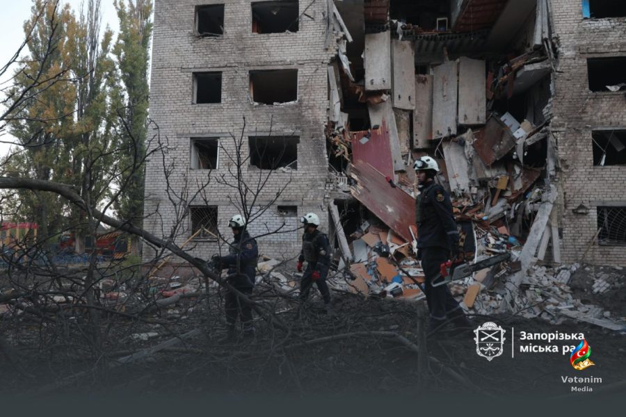 Zaporojyedə yaşayış evinə zərbə: ölənlərin sayı 8-ə yüksəlib