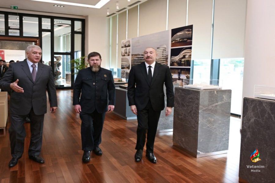 İlham Əliyev və Ramzan Kadırov “Bakı Ağ Şəhər”də olub