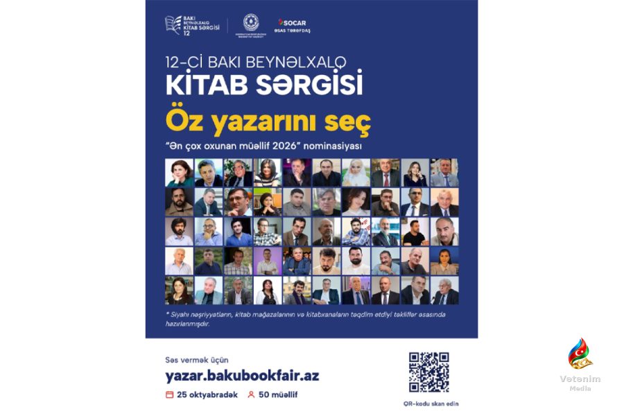 “Ən çox oxunan müəllif 2026” üçün səsvermə oktyabrın 25-dək davam edəcək