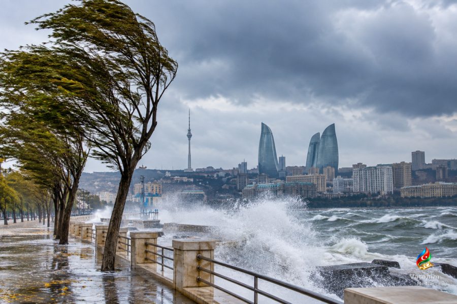 Bakıda və Abşeronda küləyin sürəti saniyədə 28,4 metrədək yüksələcək