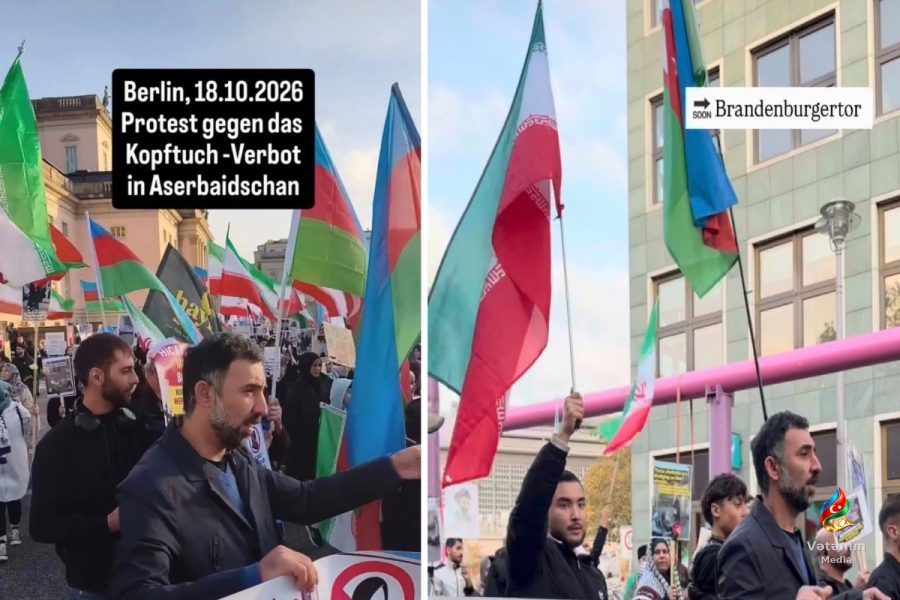 Almaniyadakı aksiyada İran bayraqları təşkilatçıların məqsədləri barədə suallar yaradır – TƏHLİL
