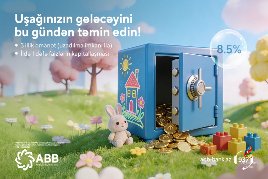 ABB uşaqlar üçün 36 aylıq “Uşaq yığım” əmanətini təqdim edib