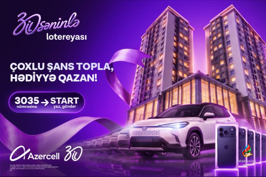Azercell lotereyasında hər həftə 7 iPhone və Toyota Corolla Cross oynanılacaq