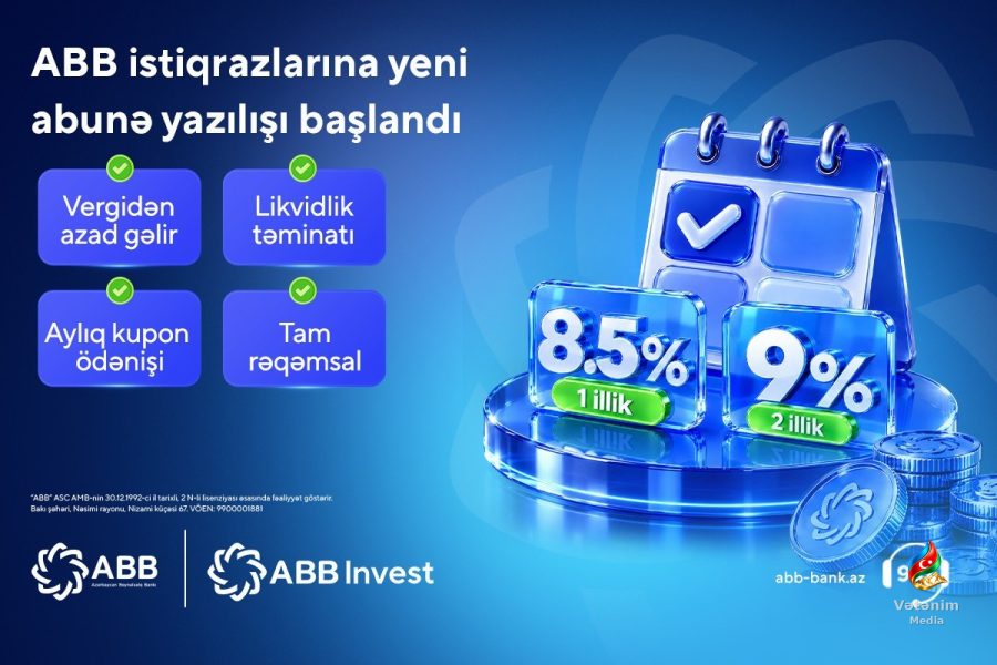 ABB 15 milyon manatlıq istiqraz emissiyasının yeni mərhələsinə başlayıb