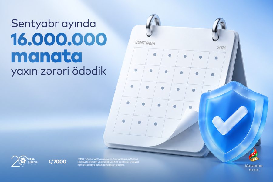 “PAŞA Sığorta” sentyabrda 16 milyon manata yaxın ödəniş edib