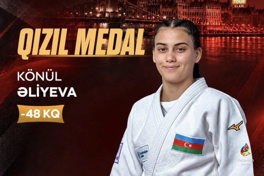 Könül Əliyeva Böyük Dəbilqədə qızıl qazanan ilk azərbaycanlı qadın cüdoçu oldu
