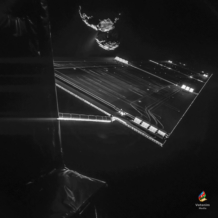 Rosetta 2014-cü ildə 67P kometasının yaxınlığından selfi çəkdi