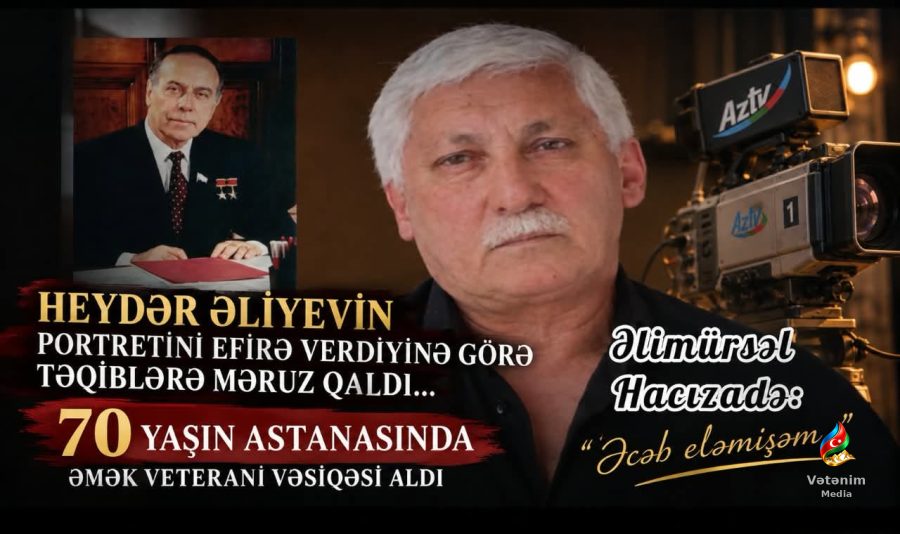 HEYDƏR ƏLİYEVİN PORTRETİNİ EFİRƏ VERDİYİNƏ GÖRƏ TƏQİBLƏRƏ MƏRUZ QALDI…