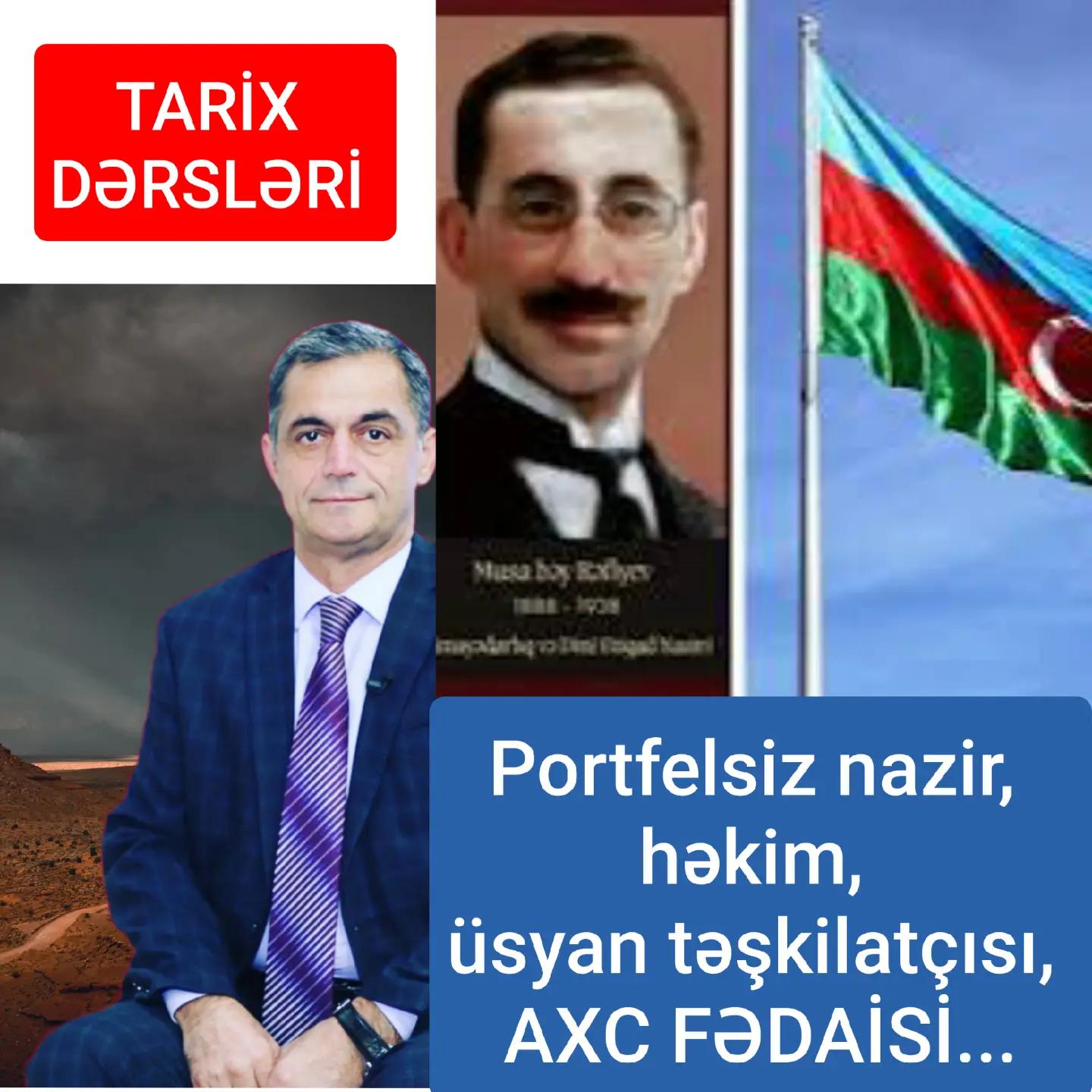 Musa bəy Hacı Məmmədhüseyn oğlu Rəfiyev (Rəfizadə) 1888-ci ildə Gəncədə doğulub. — Namiq Həsənov