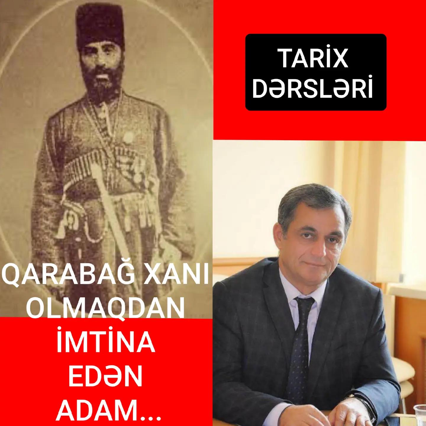 Cəfərqulu xan Cavanşir 1785-ci ildə Şuşada doğulub. — Namiq Həsənov