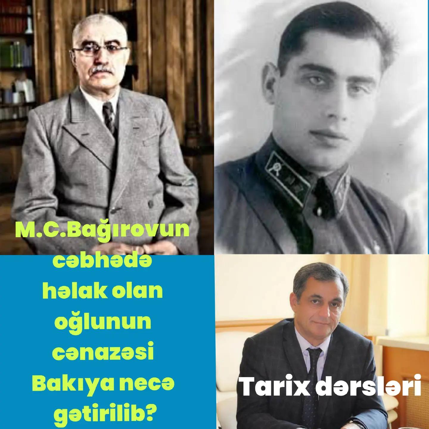 Cahangir və ya Vladimir Bağırov 6 oktyabr 1919-cu ildə Mir Cəfər Bağırovun Həştərxanda iş… — Namiq Həsənov