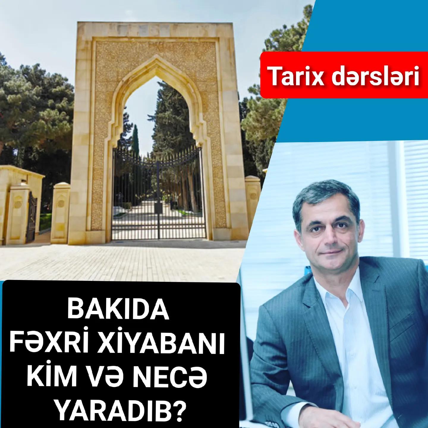 Bakı şəhərində Fəxri Xiyabanın salınması Mir Cəfər Bağırovun adı ilə bağlıdır. — Namiq Həsənov