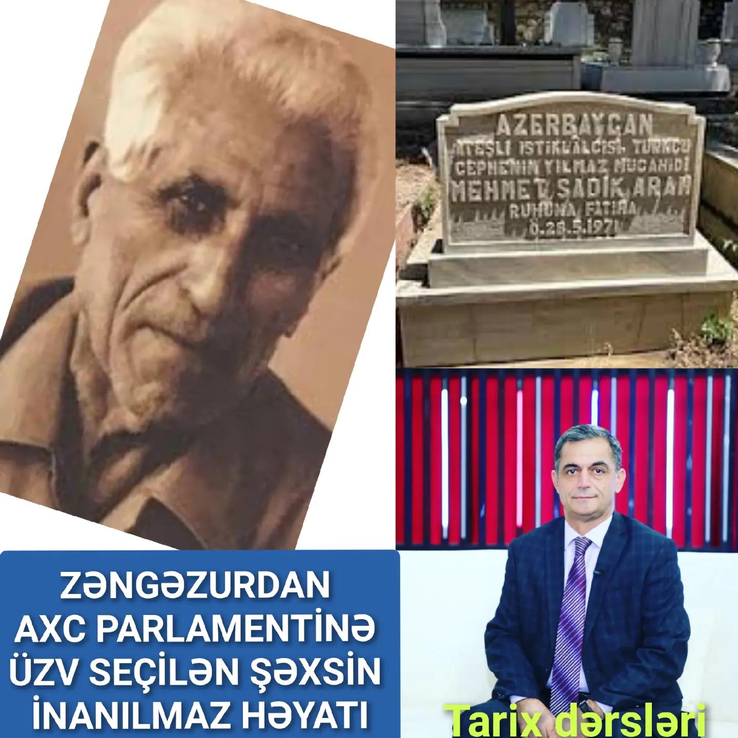 Məmmədsadıq Səmih oğlu Axundzadə (Məmməd Sadıq Aran) 1895-ci ildə Zəngəzur qəzasının Qara… — Namiq Həsənov