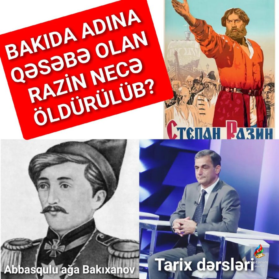 Vaxtilə Bakıda adına qəsəbə olan Stepan Razinin atası Timofey varlı kazak olub.