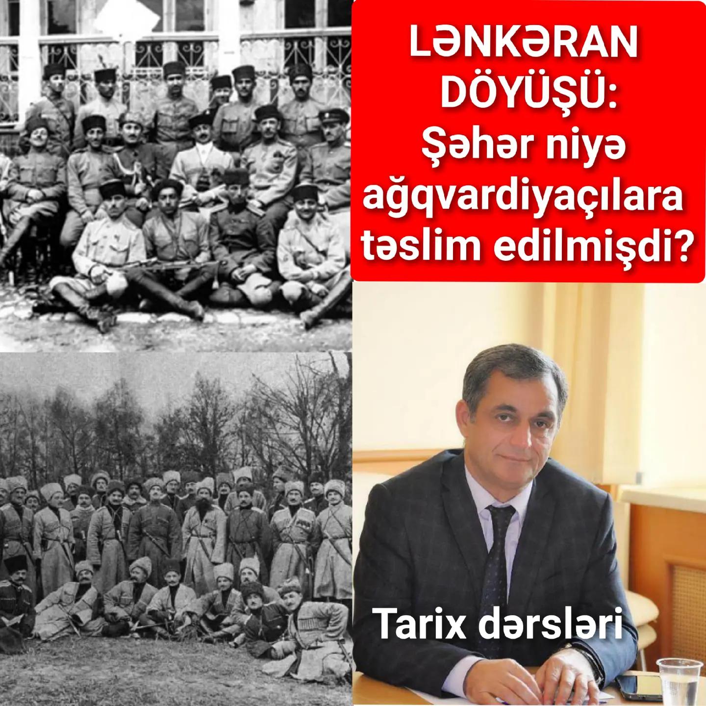 1918-ci ilin avqustun 4-5-də Muğanda keçirilən ağqvardiyaçı qurultayı nəticəsində 5 nəfər… — Namiq Həsənov