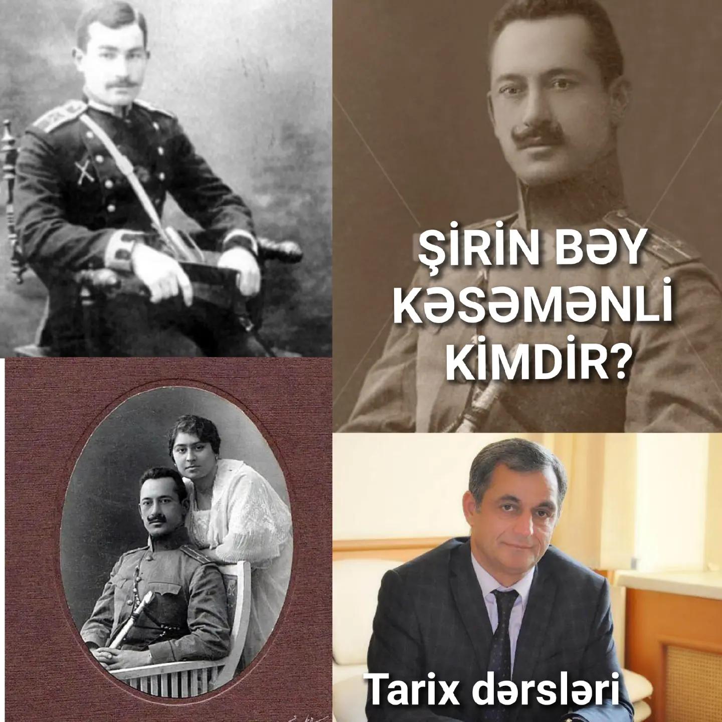 Kəsəmənli Şirin bəy Cəfər oğlu — həyatı və yaradıcılığı — Namiq Həsənov