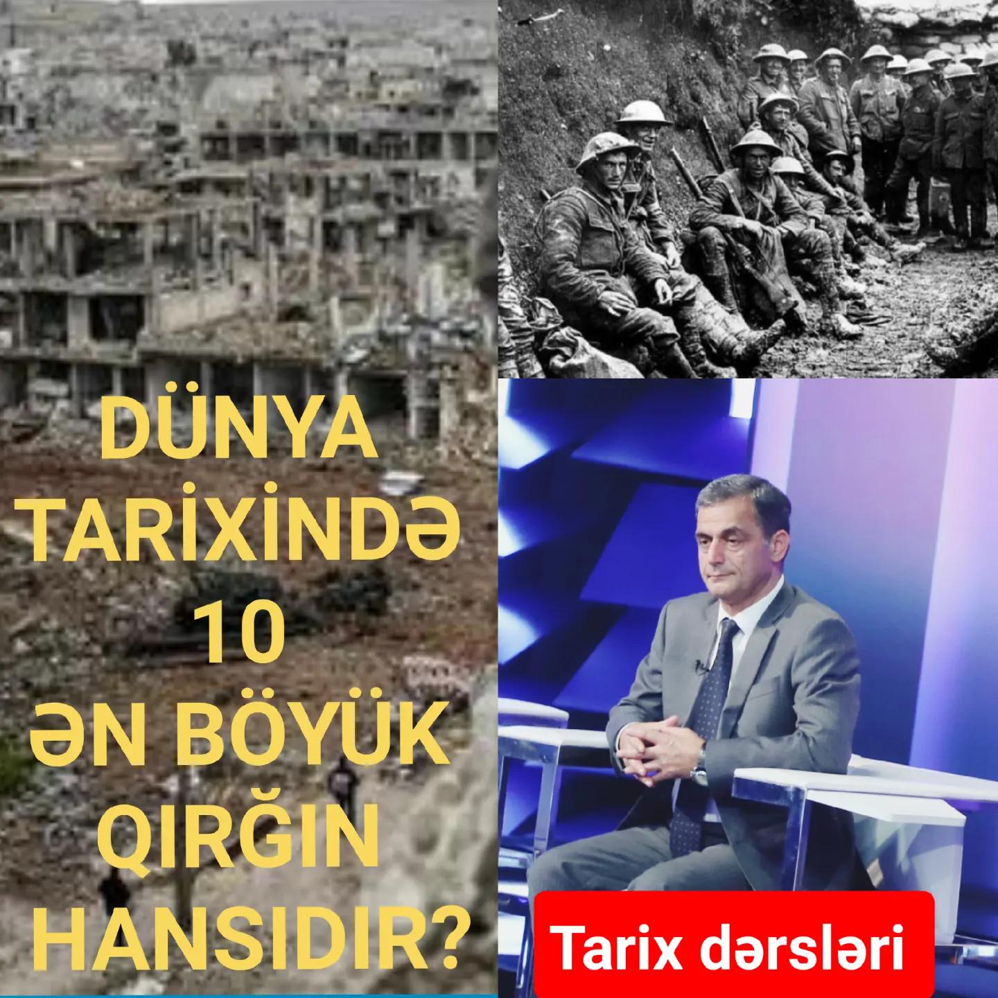Dəyərli dostlar, izləyicilərimizdən birinin istəyini nəzərə alarıq, dünya tarixində indiy… — Namiq Həsənov