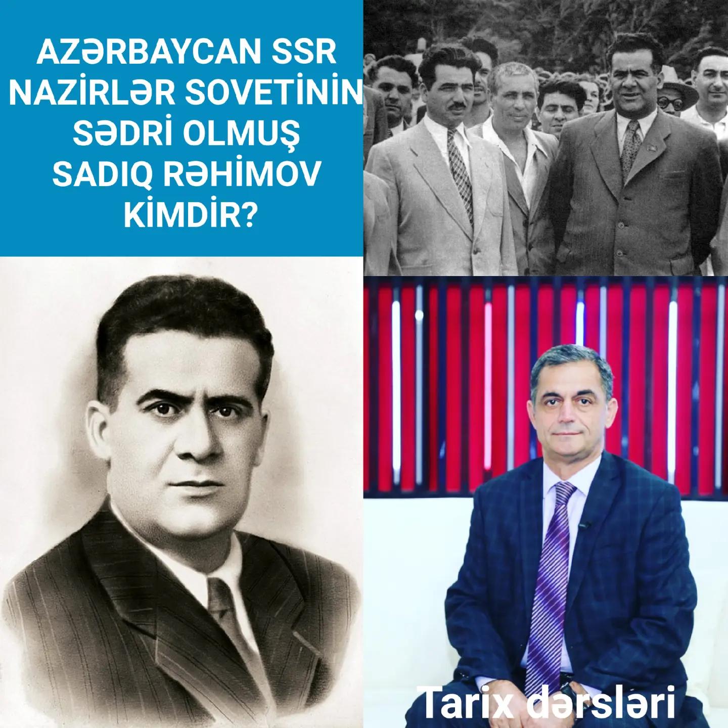 Sadıq Rəhimov — həyatı və yaradıcılığı — Namiq Həsənov