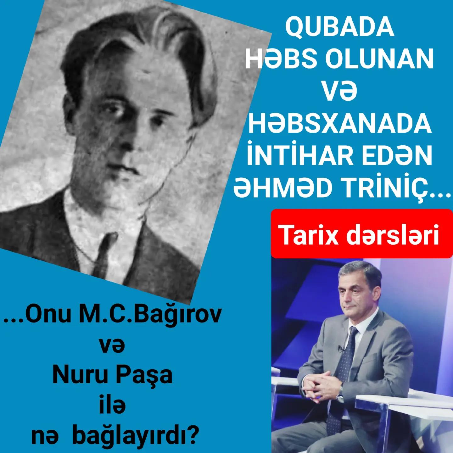 Triniç Əhməd Rəcəb oğlu — həyatı və yaradıcılığı — Namiq Həsənov