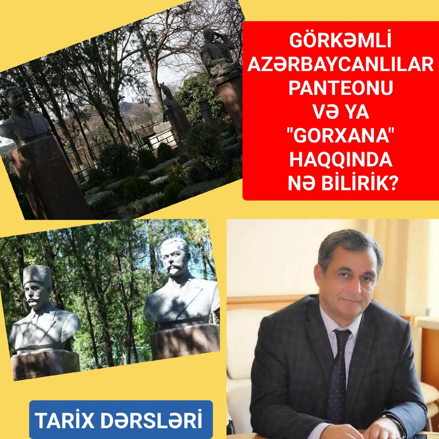 Dəyərli tarixsevər dostlar! — Namiq Həsənov