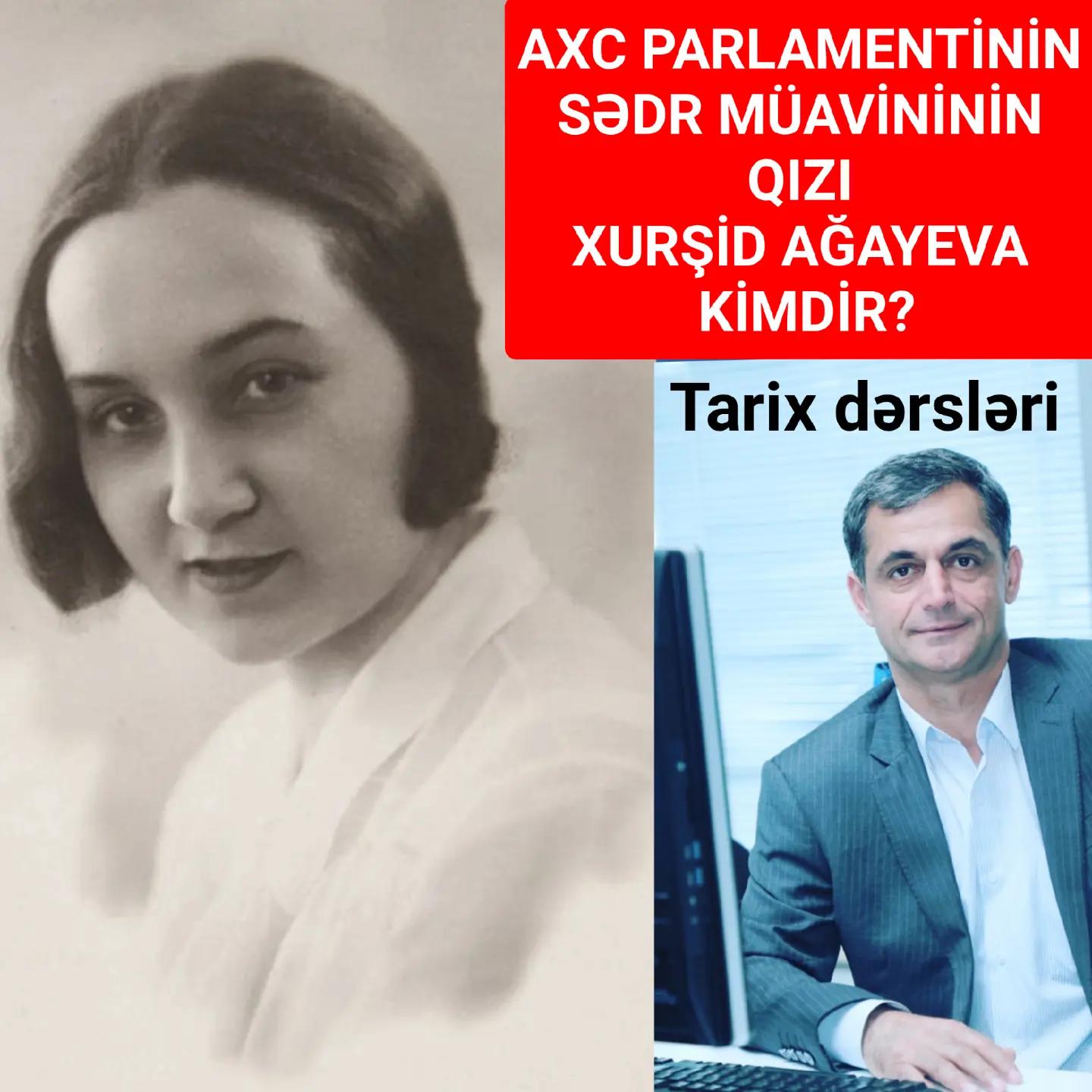 Xurşid Ağayeva 20 aprel 1906-cı ildə Bakıda doğulub. — Namiq Həsənov