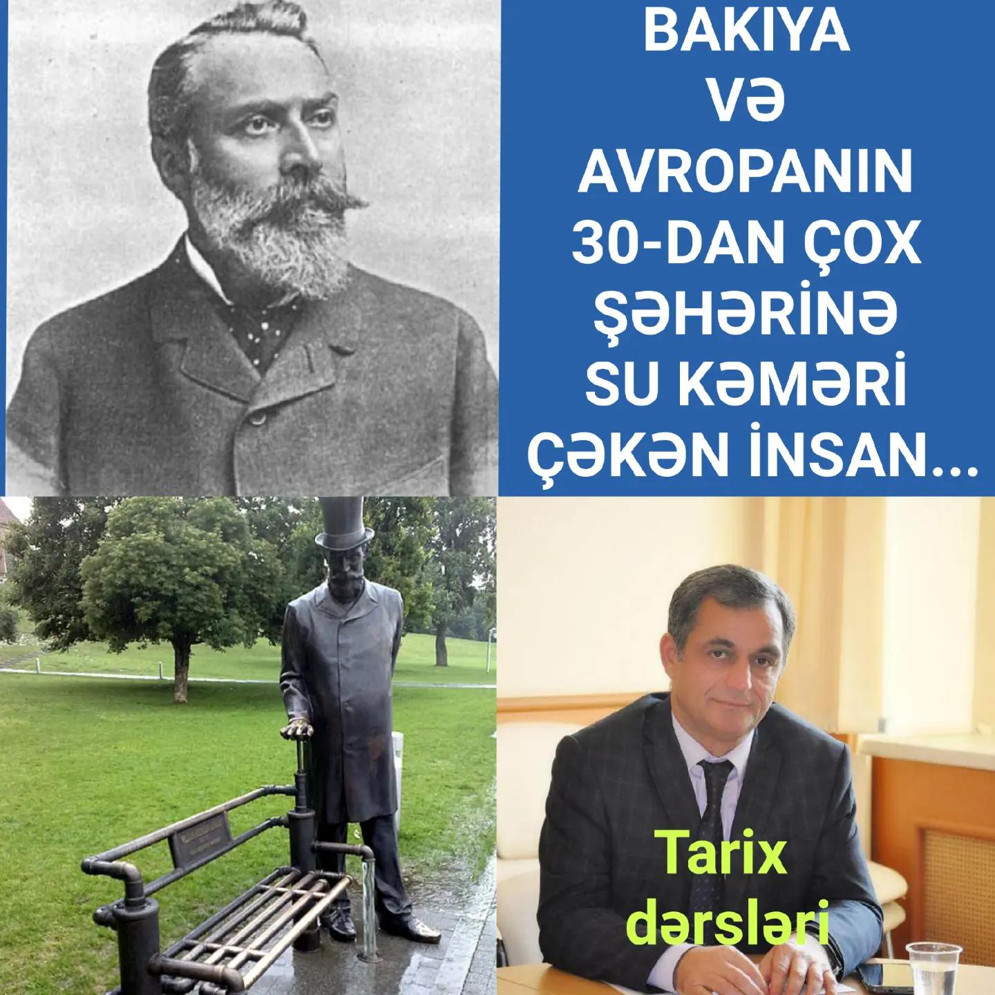 Vilyam Hirleyn Lindley 30 yanvar 1853-cü ildə Hamburqda doğulub. — Namiq Həsənov